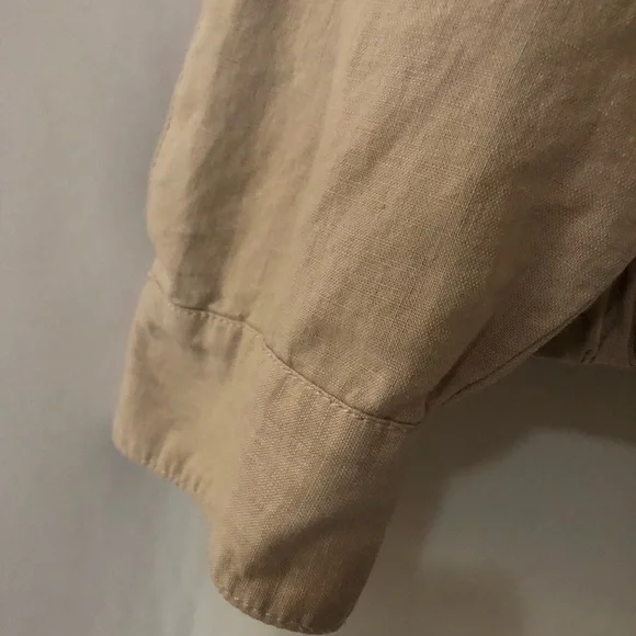 ANTHROPOLOGIE HEI HEI Roman Linen Blend Camo Jacket Size S - Picture 9 of 12